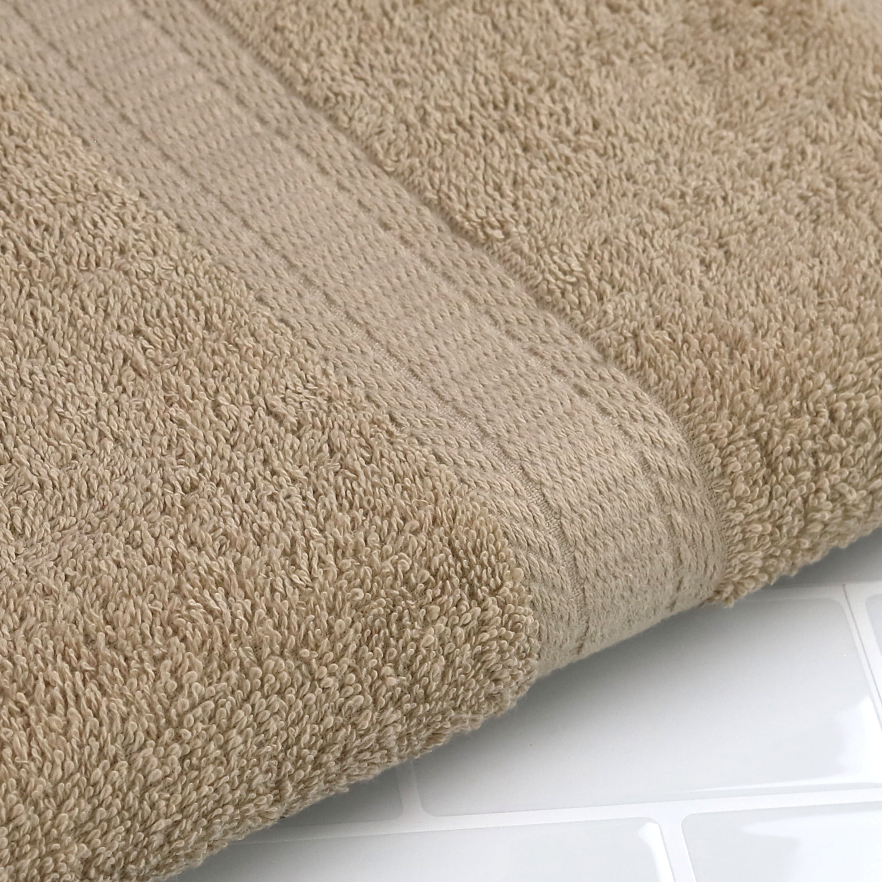 Mainstays Basic Bath Sheet,Soft 100% Cotton and Highly Absorbent Bath Sheet, Tan