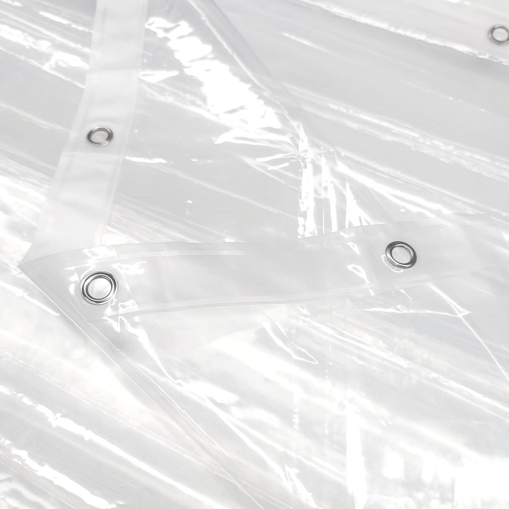 Barossa Design PEVA Clear Plastic Shower Curtain Liner Lightweight with 3 Magnets, Waterproof -72" x 72"