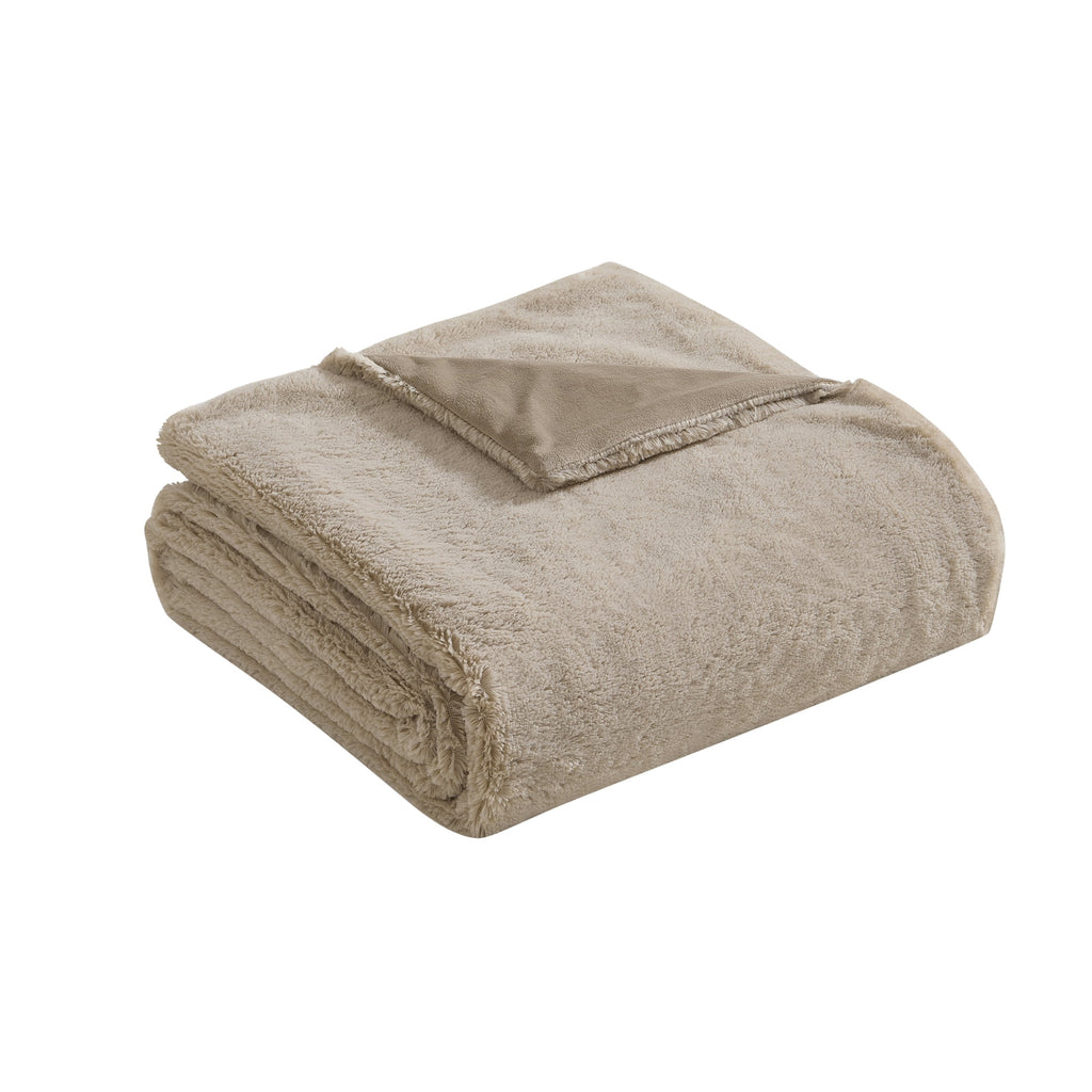 My Texas House Plaid 11-Piece Comforter Set with Sheets, Taupe, Queen