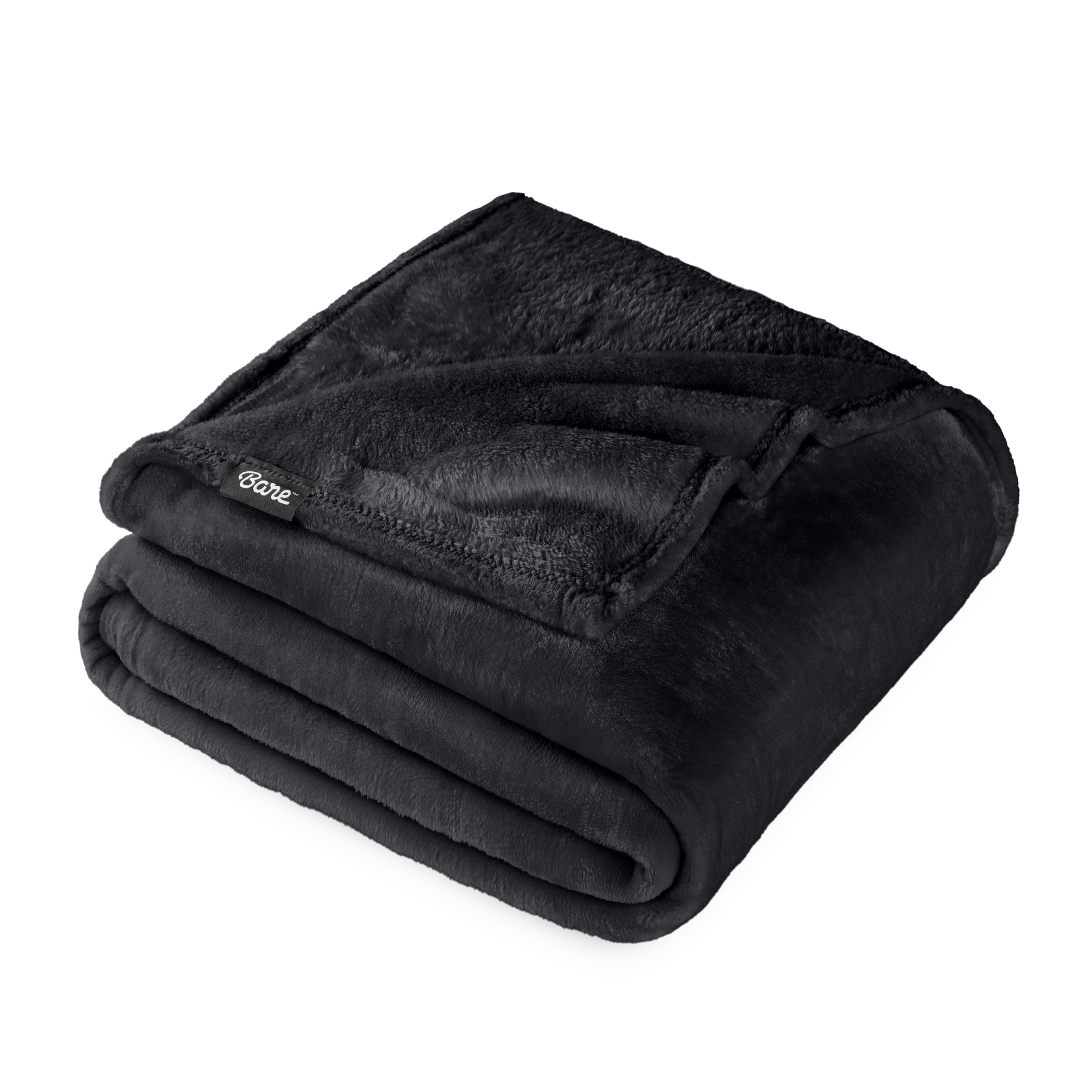 Bare Home Microplush Fleece Blanket - 300 GSM - Fuzzy Microfleece - Soft & Plush - Full/Queen, Gray