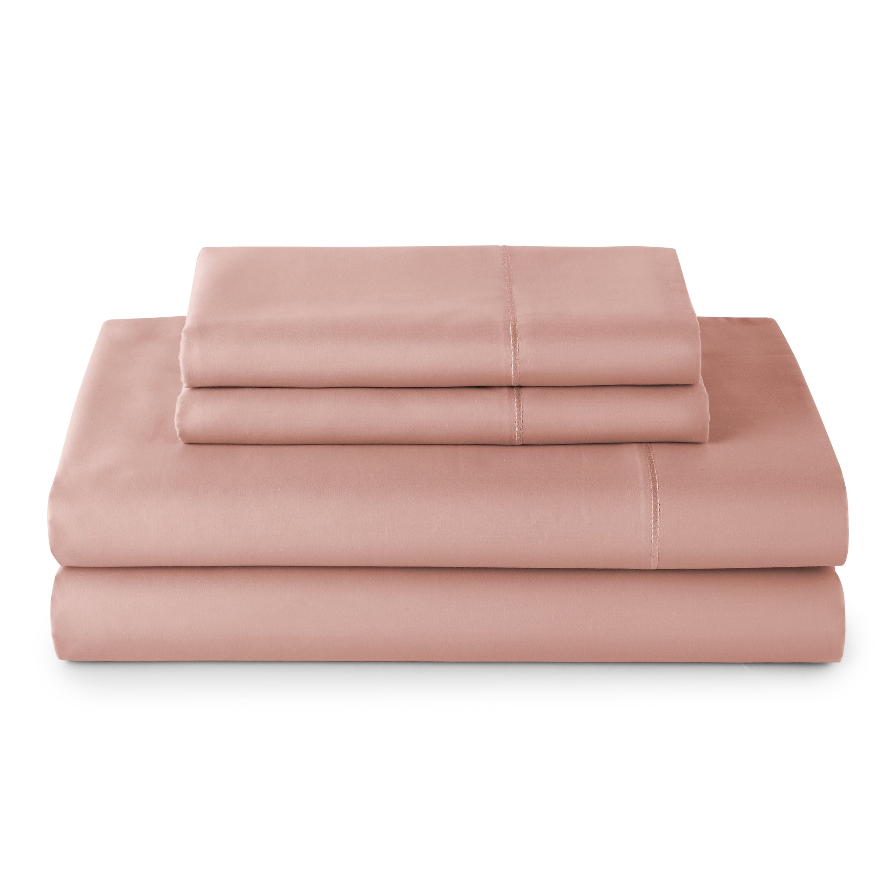 Better Homes & Gardens 4-Piece 300 Thread Count Sateen King Sheet Set, Floral Almond Biscuit
