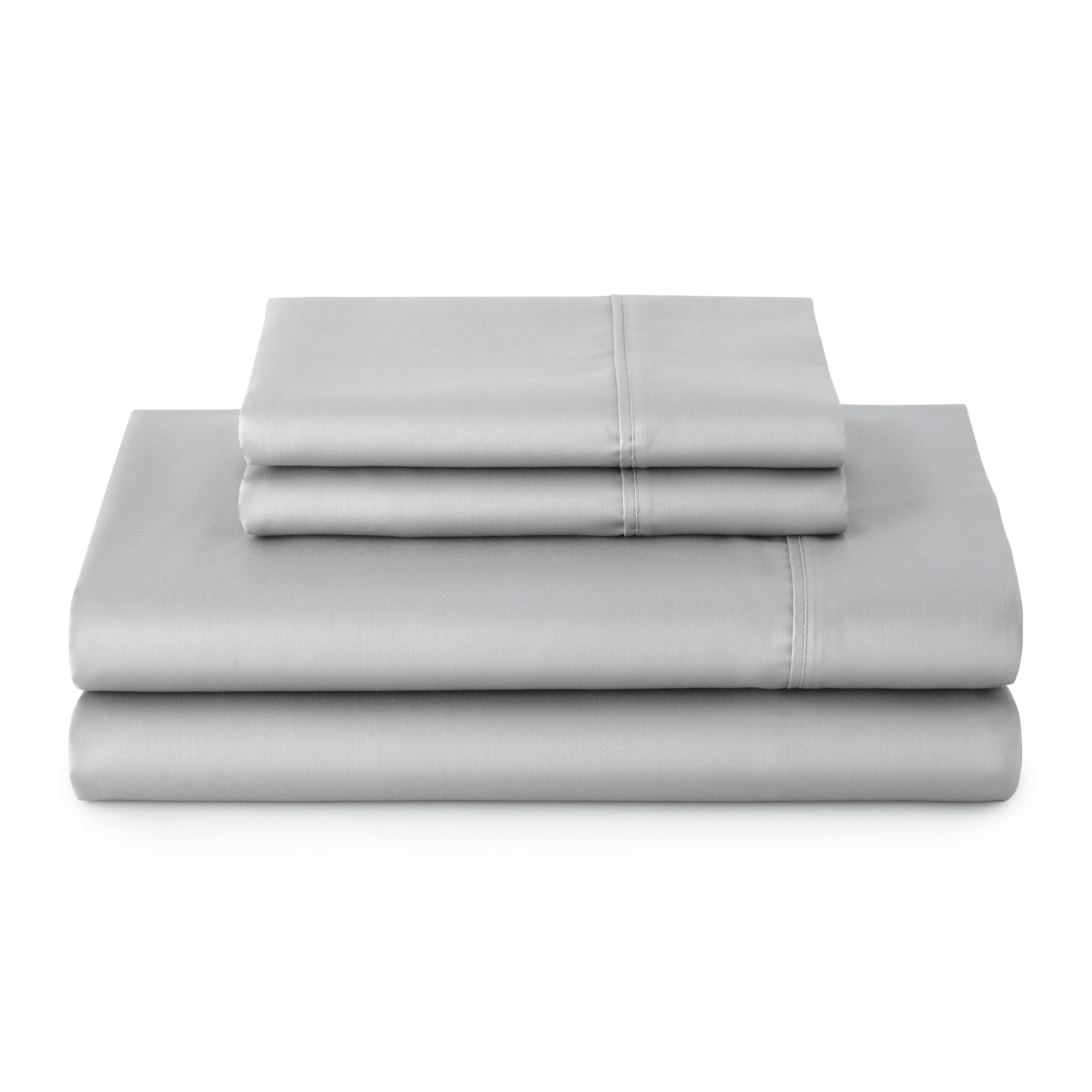Better Homes & Gardens 4-Piece 300 Thread Count Sateen King Sheet Set, Floral Almond Biscuit