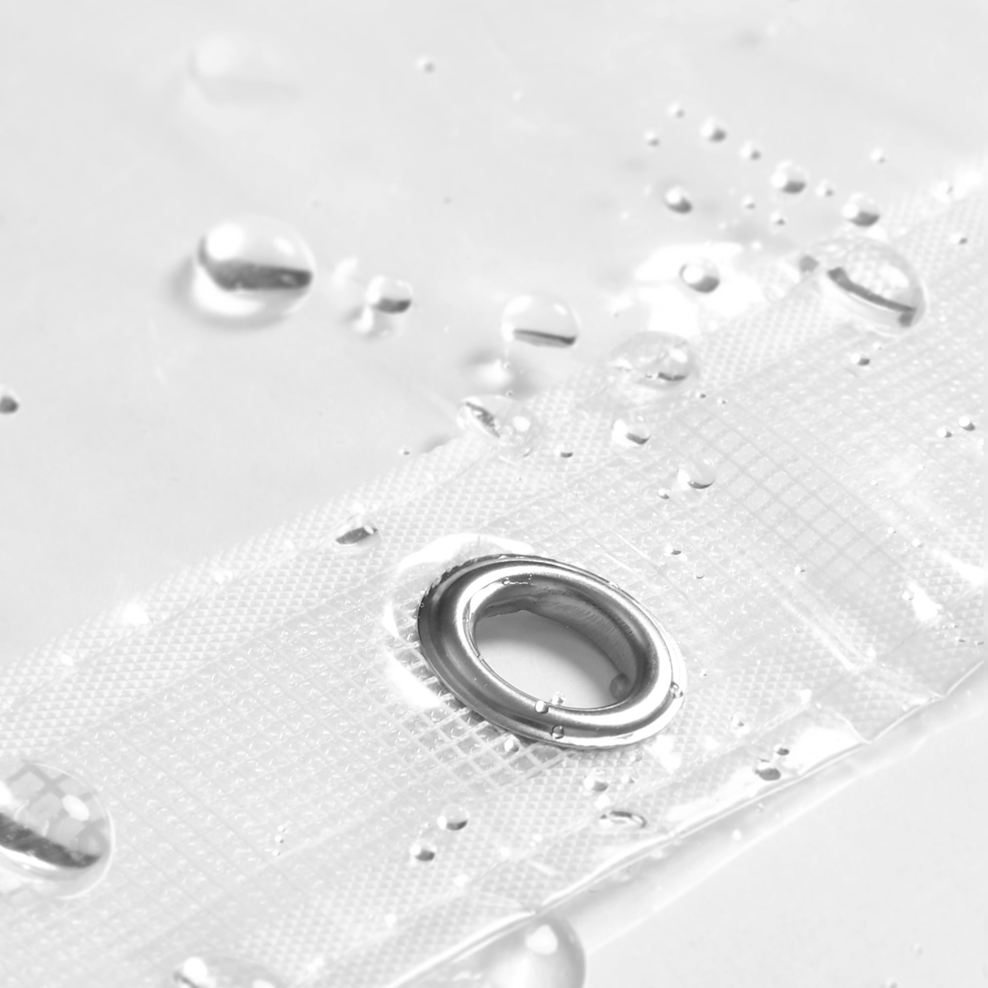 Barossa Design PEVA Clear Plastic Shower Curtain Liner Bathroom with 6 Magnets, Heavy Duty & Waterproof-72" x 72"