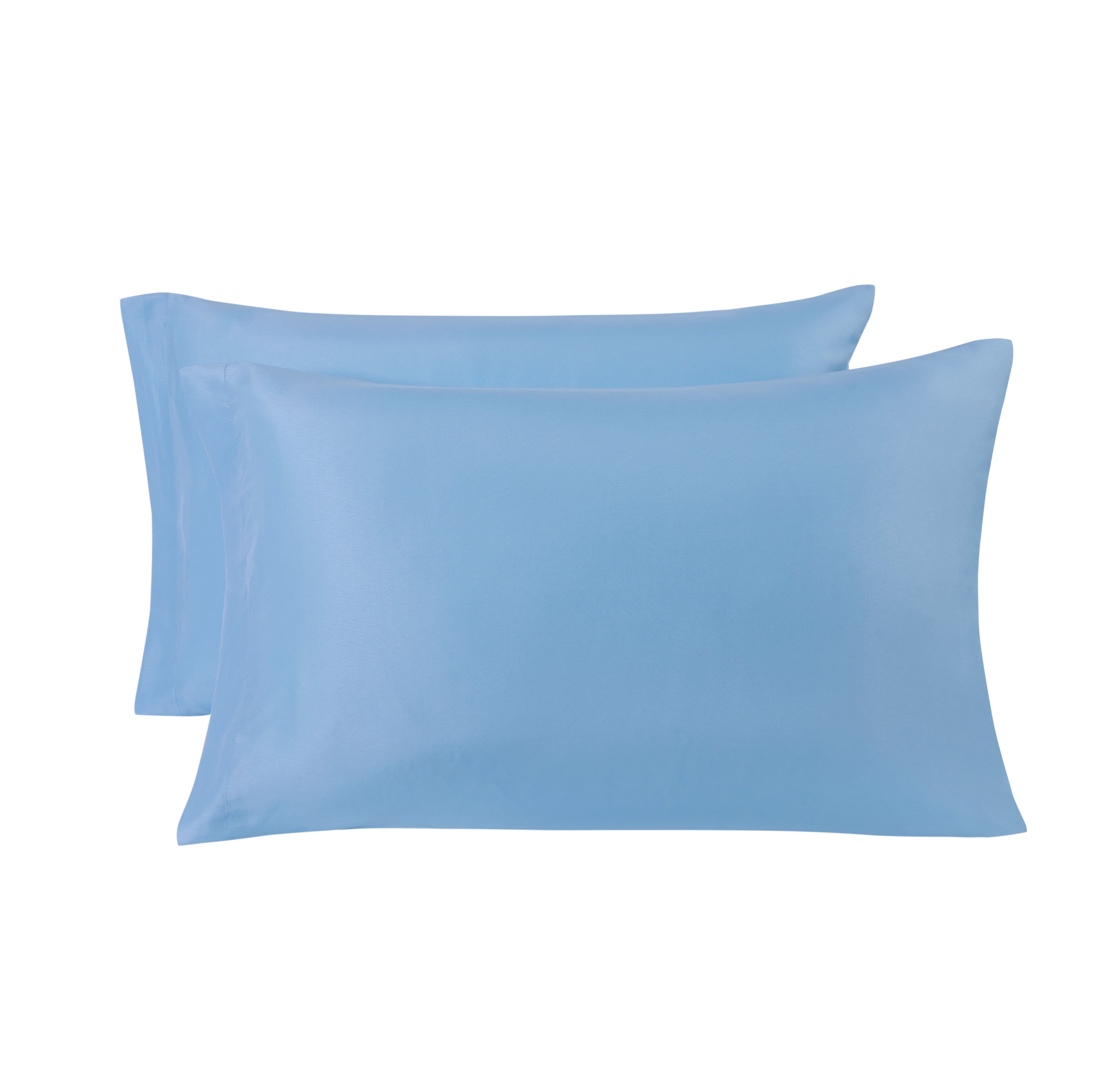 Mainstays Basic Value Microfiber Bed Sheet Set, Light Blue, Queen, 4 Piece